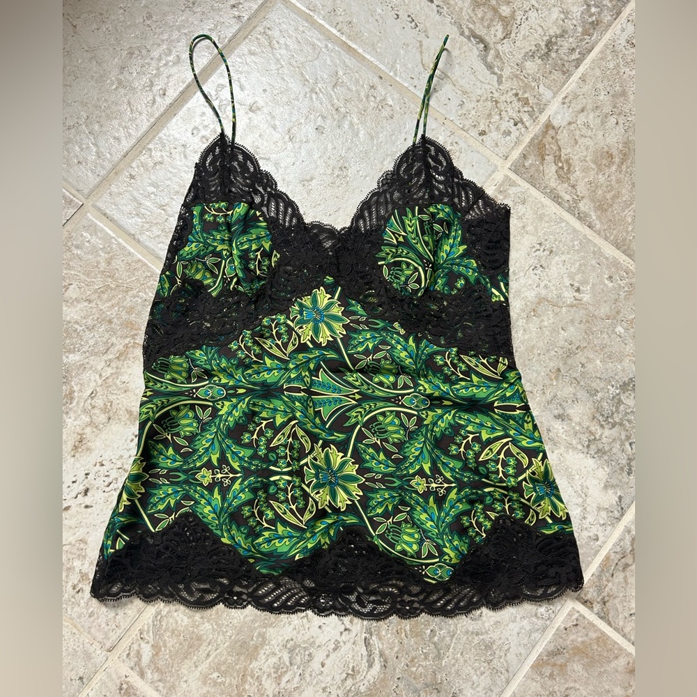 Banana Republic Silk Floral Laced Camisole NWOT Size 4